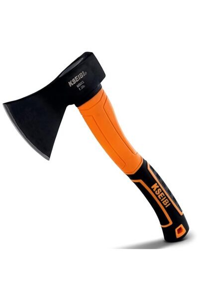Generic فأس خشبي من KSEIBI، فأس تخييم خارجي صغير لتقسيم الخشب وإشعاله، بشفرة ...