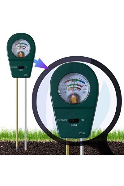 Generic NALACAL 3 in 1 Soil Moisture Meter, Soil Moisture/Soil Ph Meter/Ferti...
