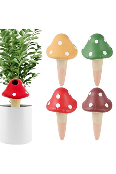 Generic مجموعة أنججو من 4 أوتاد ري النباتات، أجهزة ري ذاتية للفطريات من الطين...