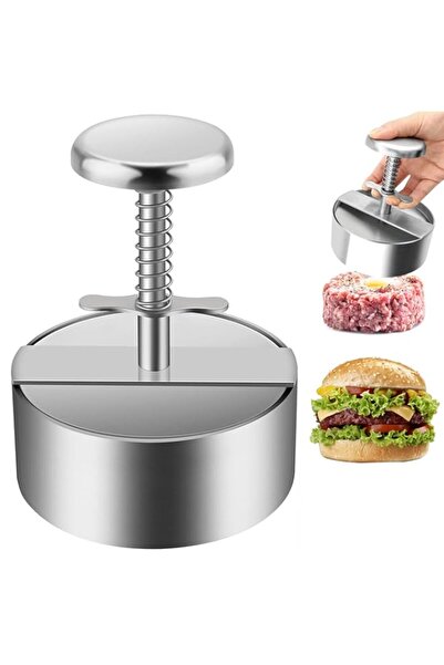 Generic Burger Press, 5.5-Inch Stainless Steel Hamburger Patty Maker for BBQ ...