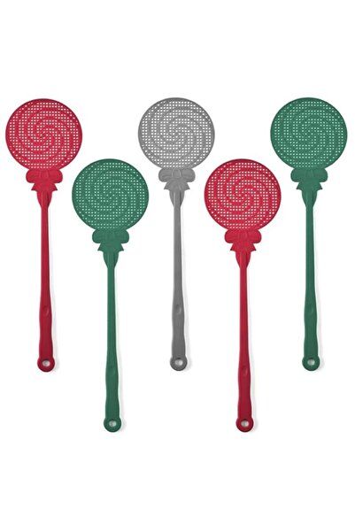 Generic مجموعة من 5 قطع من مضرب الذباب البلاستيكي الذكي من هوم سمارت، ألوان م...