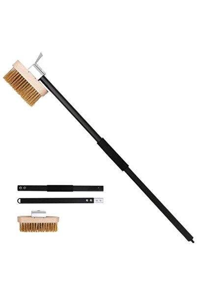 Generic Pizza Oven Brush with Scraper, 35 Inch Long Handle Cleaning Wire Brus...