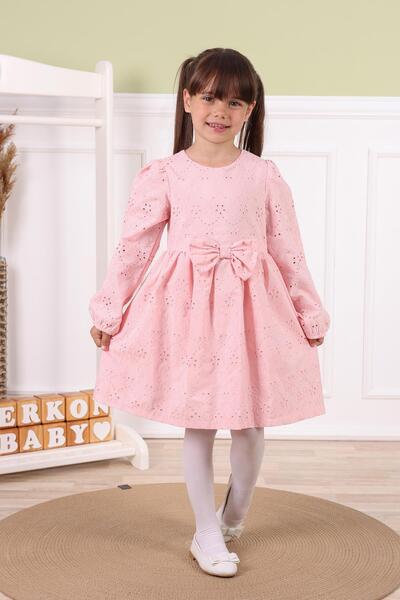 kidello Coral Wave Brode Girl's Dress