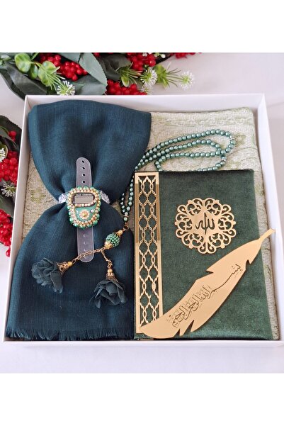 hira tasarım Gelin Bohça Seccade Seti Yasini Şerif Namaz Seti Flamlı Başörtü ...