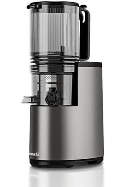 SAACHİ Slow Juicer with Oversized Feed Chute, Full Copper Motor, Advanced Juice-Pomace Separation wi