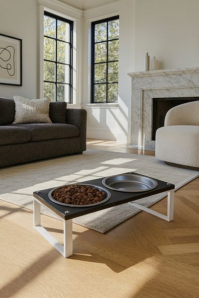 Okay Healthy Eating Stand for Cats and Dogs, Stylish Design and Non-Slip Feet