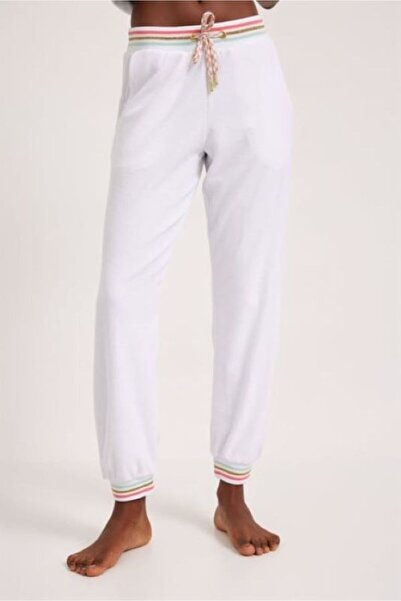 DREAM FASHION Women's Towel Sweatpants White