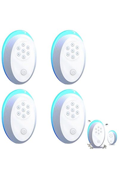 Generic جهاز طرد الآفات بالموجات فوق الصوتية Joyzzz، عبوة من 4 قطع، أبيض، إلك...