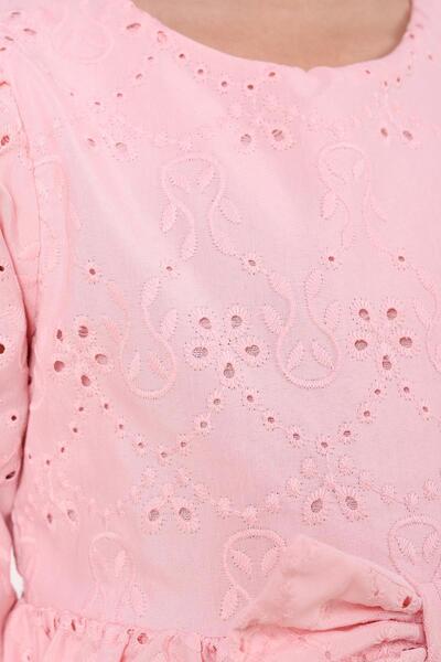 kidello Coral Wave Brode Girl's Dress