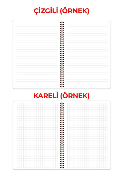 Anime Marketi Great Wall Design A5 Spiral School Notebook 50 Sheets 100 Pages - Lined