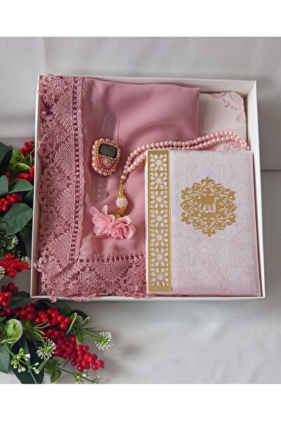 hira tasarım GELİN BOHÇA SETİ (İĞNE OYALI GÜPÜRLÜ NAMAZ ÖRTÜSÜ, SECCADE SETİ ...