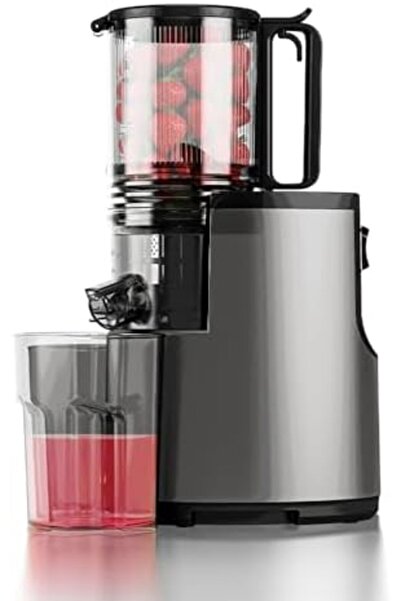 SAACHİ Slow Juicer with Oversized Feed Chute, Full Copper Motor, Advanced Juice-Pomace Separation wi