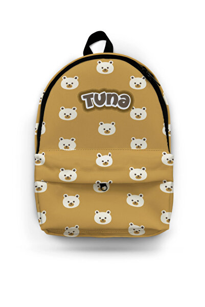 Kokopatik Kişiye Özel İsimli - Ayıcık Desenli Okul Çantası