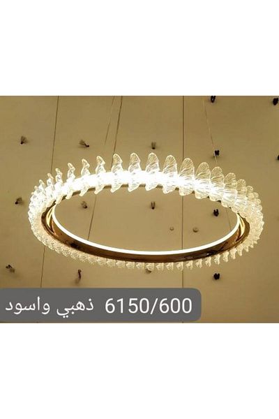 ELECTROPOWER Modern Chandelier Golden Color Three Lights with Remote
