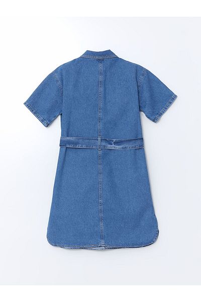 LC Waikiki Lcw Short Sleeve Girl Jean Shirt Dress New Season