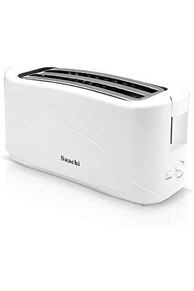 SAACHİ 4-Slice Toaster, White, NL-TO-4565