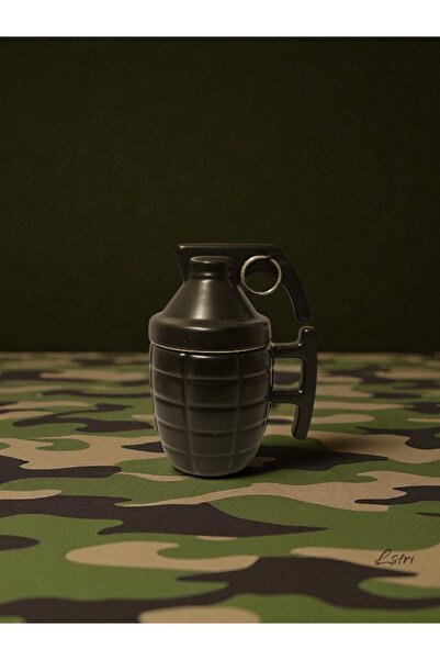 lstri كوب بورسلين منقوش على شكل قنبلة يدوية - متعة القهوة بتصميم غير عادي ومواد عالية الجودة