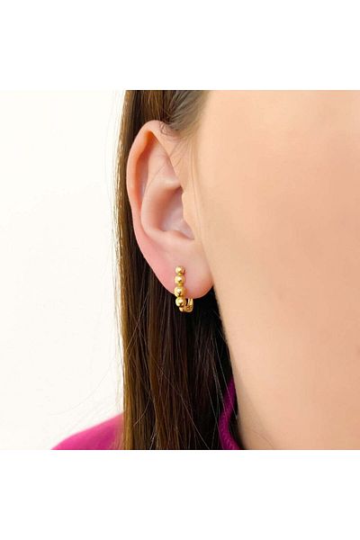 Bijuteria SORELLY 9k Gold Earrings with Round Elements