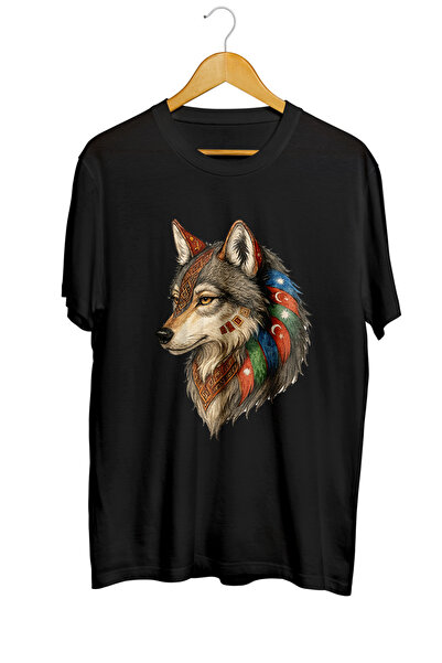 karikatürstore Türk Devletleri Turan Kurt Baskılı Kaliteli Tişört