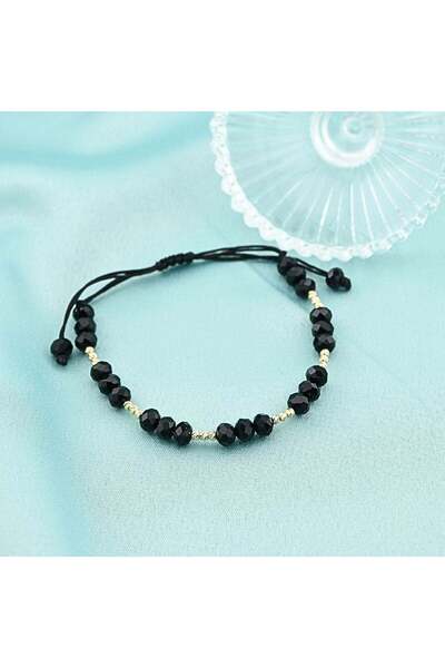 Bijuteria SORELLY Bratara Aur 14k Snur cu Onix si Bile