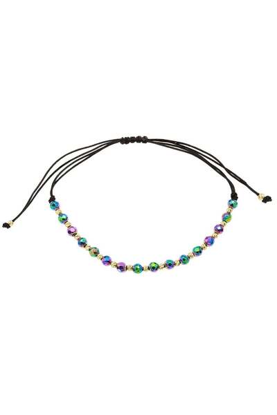 Bijuteria SORELLY Bratara Aur 14k Snur cu Hematit Multicolor