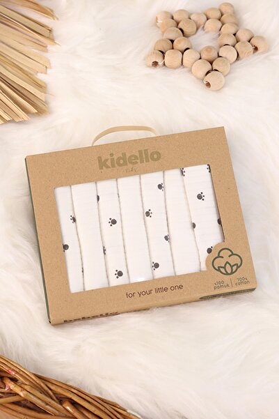 kidello Black Paw Corded 7-Piece Baby Mouth Wipes