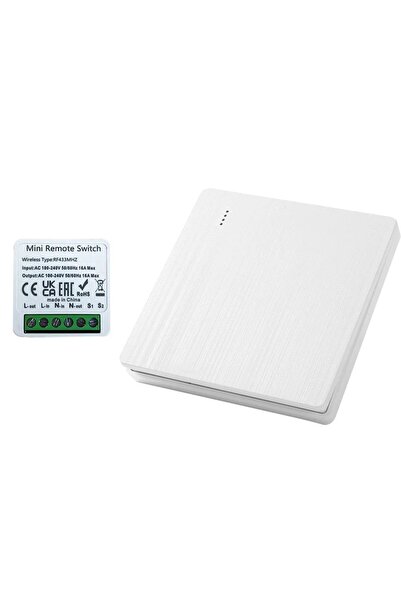 Choice مفتاح ذكي صغير لاسلكي للتحكم عن بعد بتردد 433 ميجاهرتز، أبيض اللون، مز...