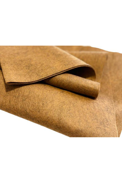 feltland Wool felt, soft 1mm, 40% wool-60% viscose, 50*90cm brown melange