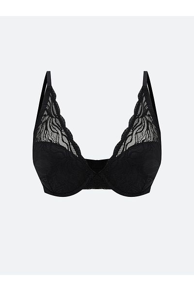 LC Waikiki Quality Parts from Celebi Store |   Black Underwire Unpadded Lace T-Shirt Bra