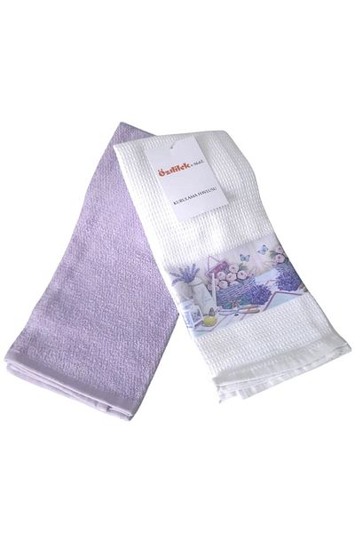 Özdilek 2-Piece Drying Towel 4 Pieces - Lilac White