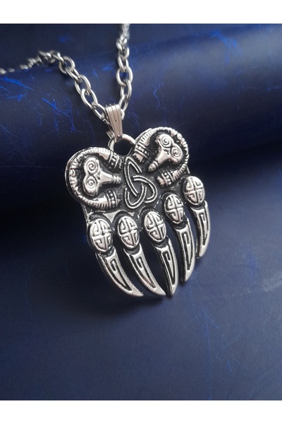 E&F Takı Bear Claw Symbol Premium Design Necklace Men's Necklace