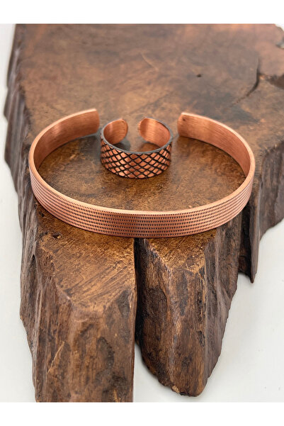 Rupen Kraft Adjustable 100% Pure Copper Bracelet Copper Ring Combination Hand...