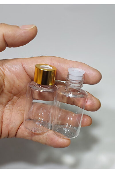 Sampex 10 Adet 30 ml Tıpalı Boş Şişe gold renk yüzük Kapak Kolonya Sıvı Dezen...