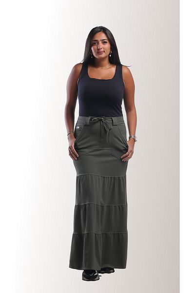 SUGA Flowy maxi skirt