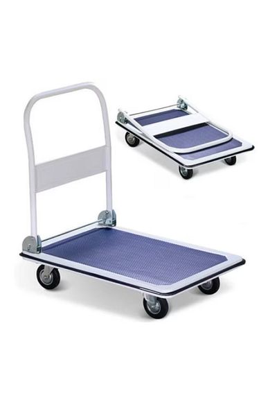 STRATEGIC Cargo transport platform trolley 300kg, foldable