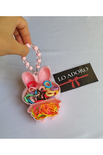 LO ADORO Girl's Hairpins Rabbit Bag Bear Figured Hairpins Rubber Fence Buckle
