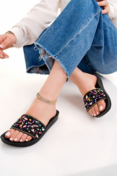Modafırsat Women's Daily Slippers Orthopedic Stone Stylish Home Sea Beach Outdoor Slippers