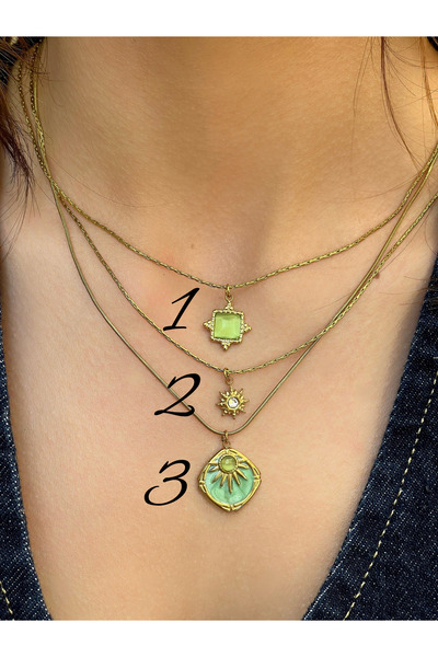 Serein Jewelry Celestia Serisi Bohem Altın Kaplama Çelik Kolye