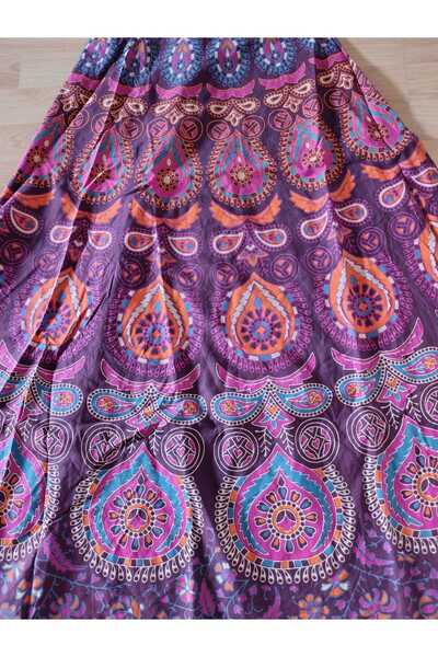 anne moda ankara Ethnic, Boem, 100% bumbac, Vopsea organică, Fusta lungă, înfășurată