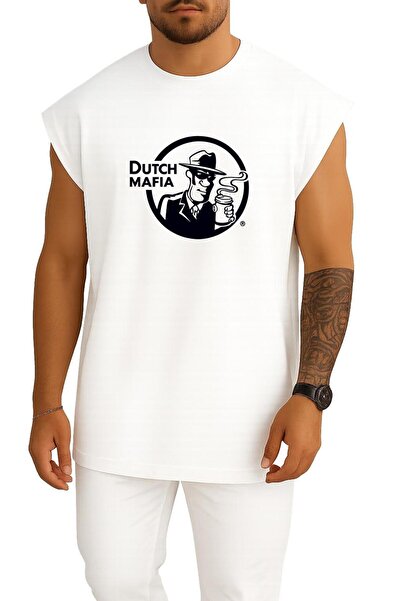 Bahriyeli Collection Oversize Dutch Mafia Chest Design Unisex Sports Singlet