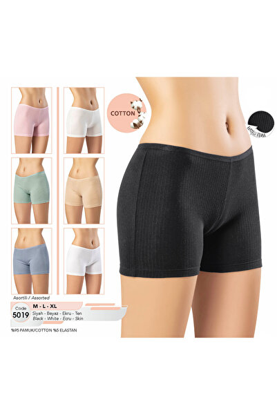 BENALİ ملابس داخلية KOTA Cotton&Lycra Ribbed (6 قطع) سراويل داخلية