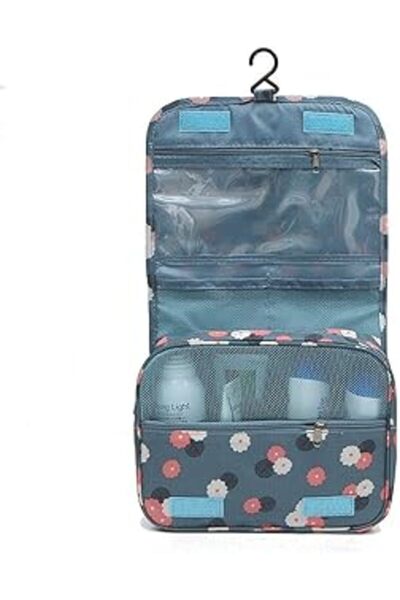Genel Markalar Renkli Su Geçirmez Seyahat Organizer Askılı Kozmetik Çantası