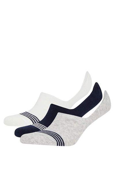 DeFacto New Season Men's 3-Piece Cotton Ballerina Socks