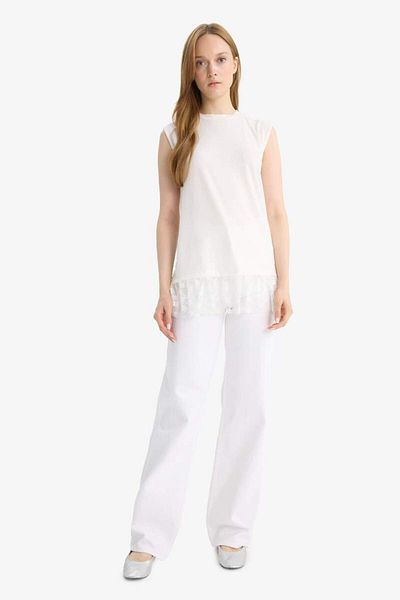 DeFacto New Season Regular Fit Crew Neck Sleeveless Tunic