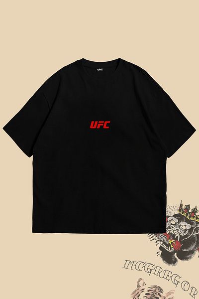 Grove Fashion Conor Ufc Front and Back Printed Unisex Oversize T-Shirt
