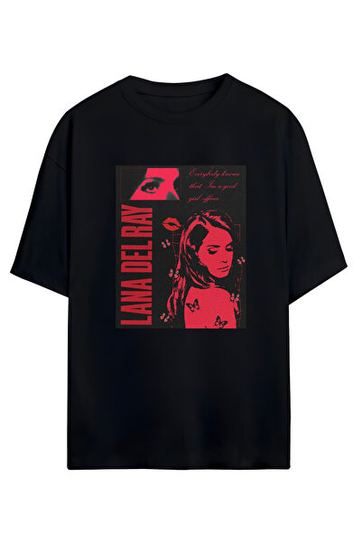 MAGORS لانا ديل ري - تي شيرت كبير الحجم