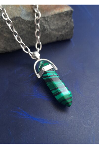 E&F Takı Malahi̇t Natural Stone Premium Design Necklace