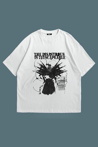 Grove Fashion Terrible Printed Unisex Oversize T-Shirt