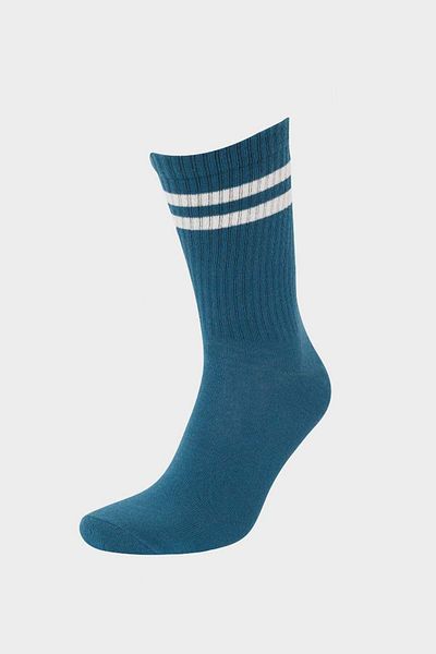 DeFacto New Season Men's Comfortable Elastic 3-Piece Cotton Long Socks
