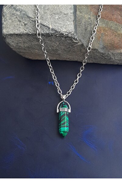 E&F Takı Malahi̇t Natural Stone Premium Design Necklace